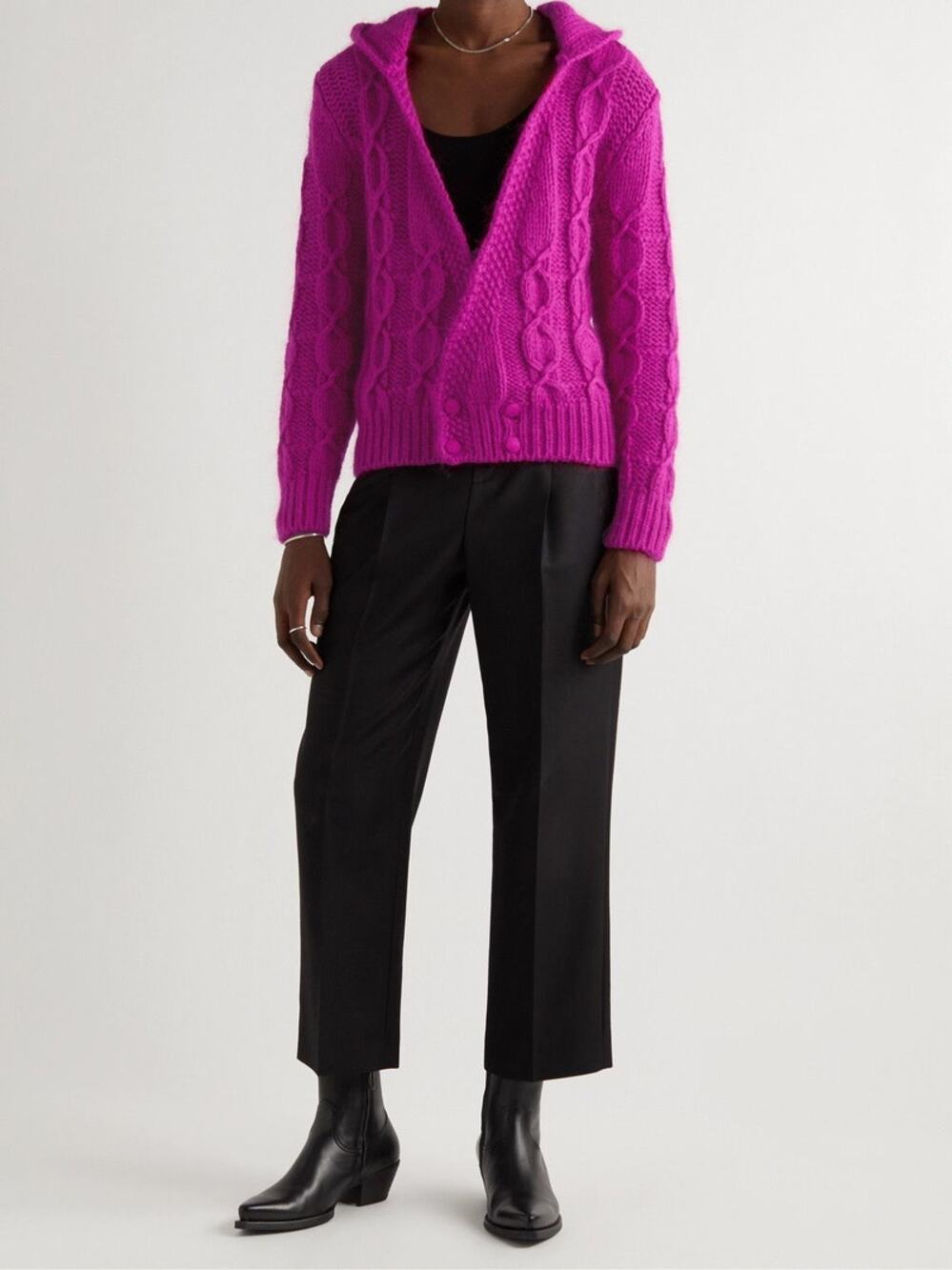 YSL Hooded Cardigan